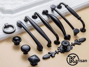 دستگیره کابینت سفید مشکی